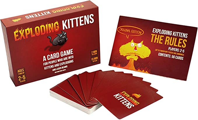 Exploding Kittens board game wine pairing