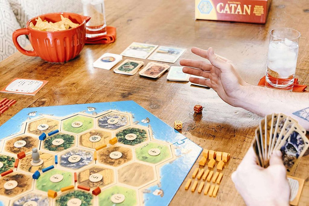 Catan is perfect for a wine and board game session.